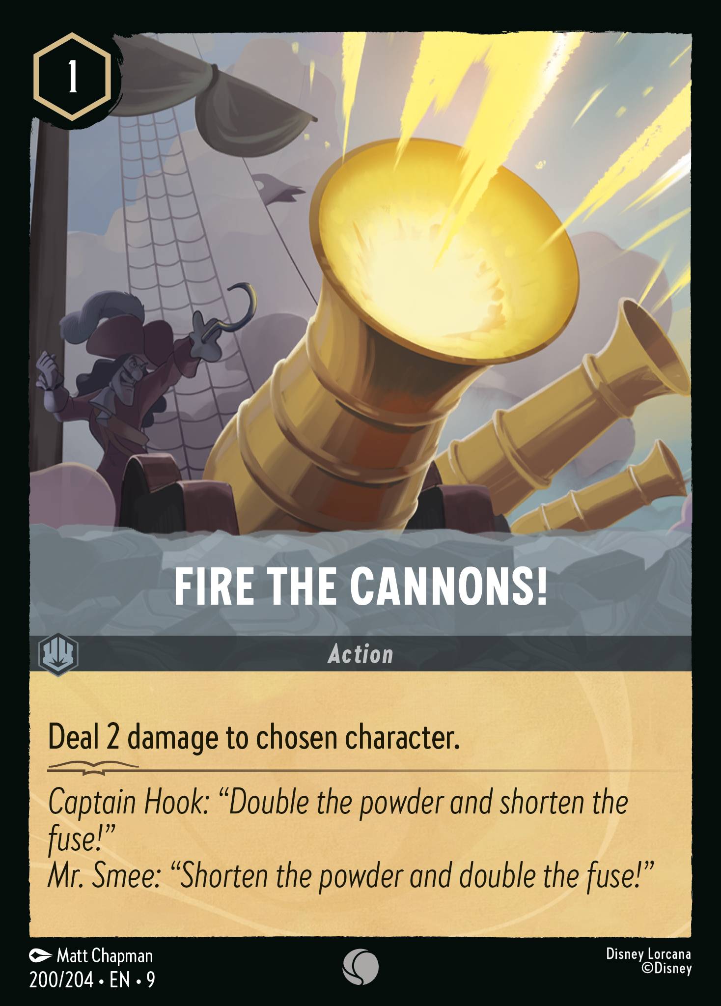 Fire the Cannons! Disney Lorcana card