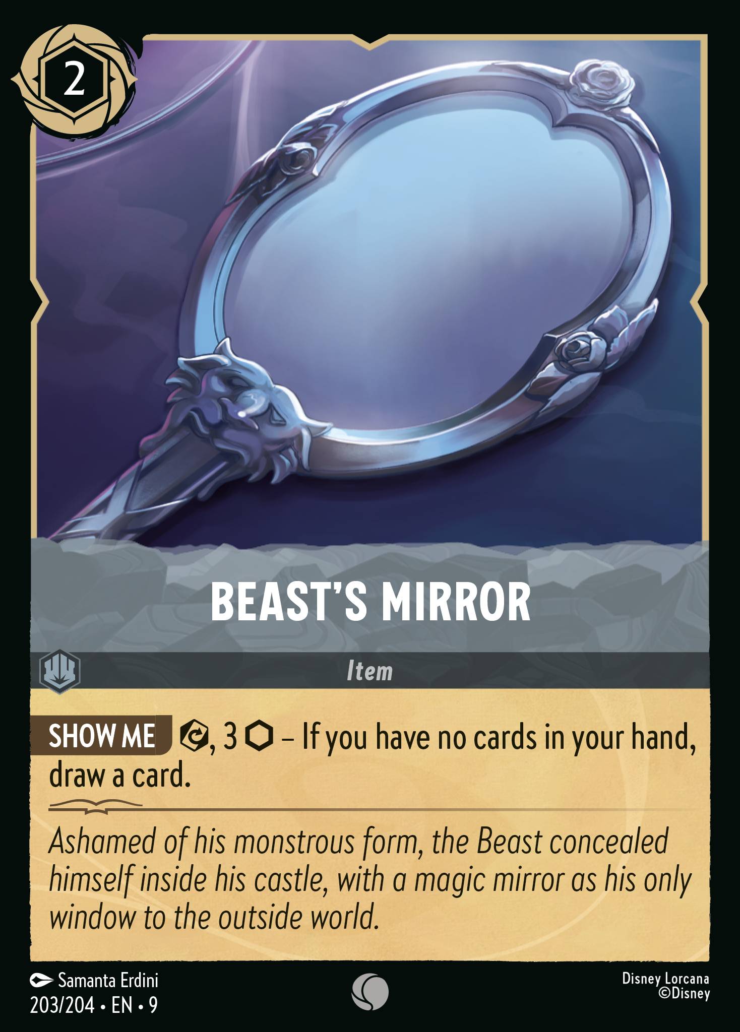Beast’s Mirror Disney Lorcana card