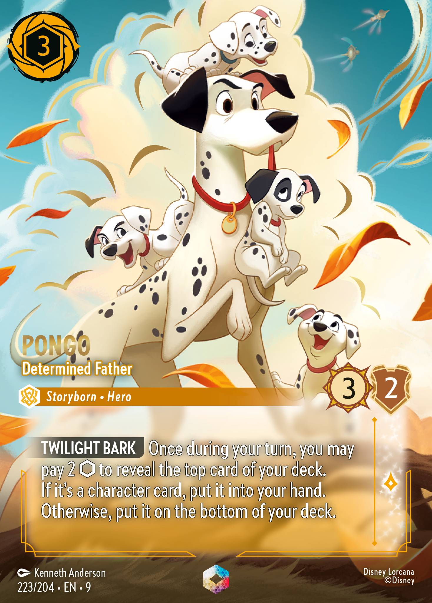 Pongo — Determined Father Disney Lorcana card