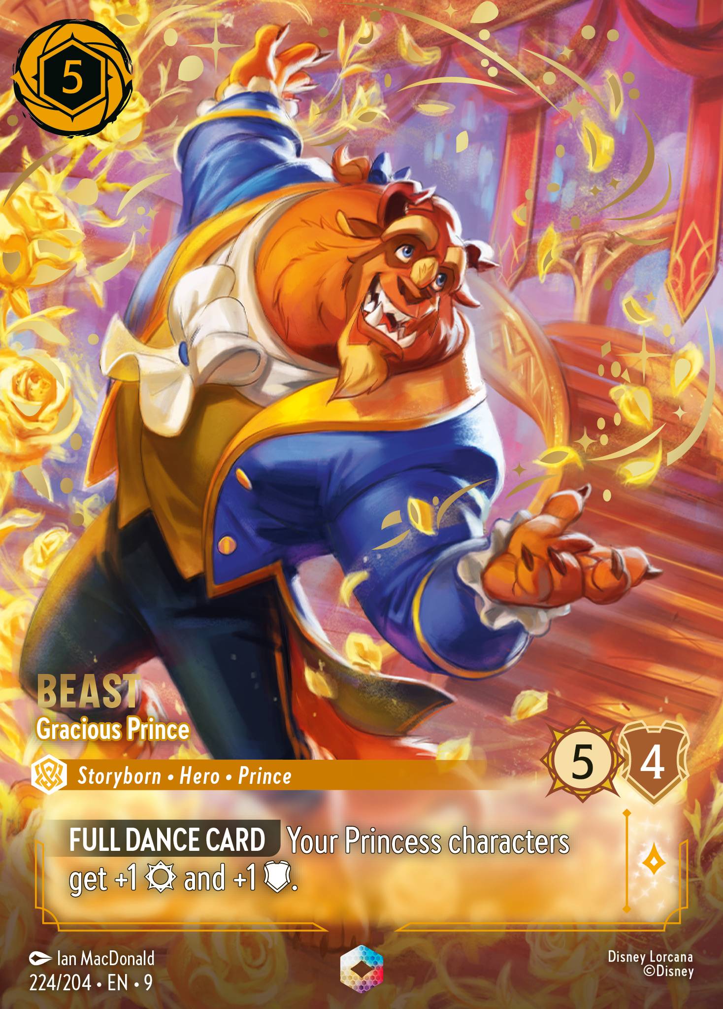 Beast — Gracious Prince Disney Lorcana card