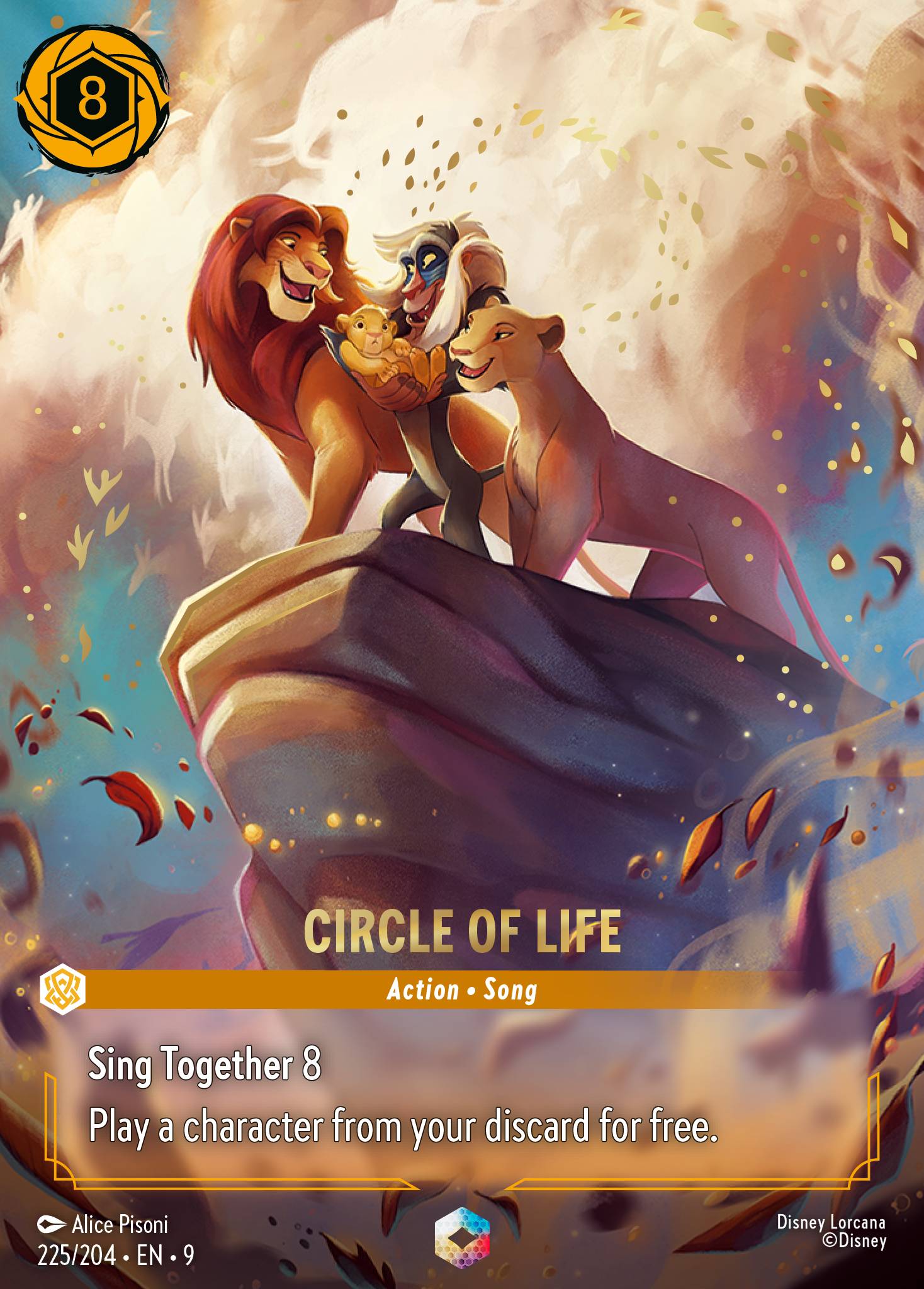 Circle of Life Disney Lorcana card