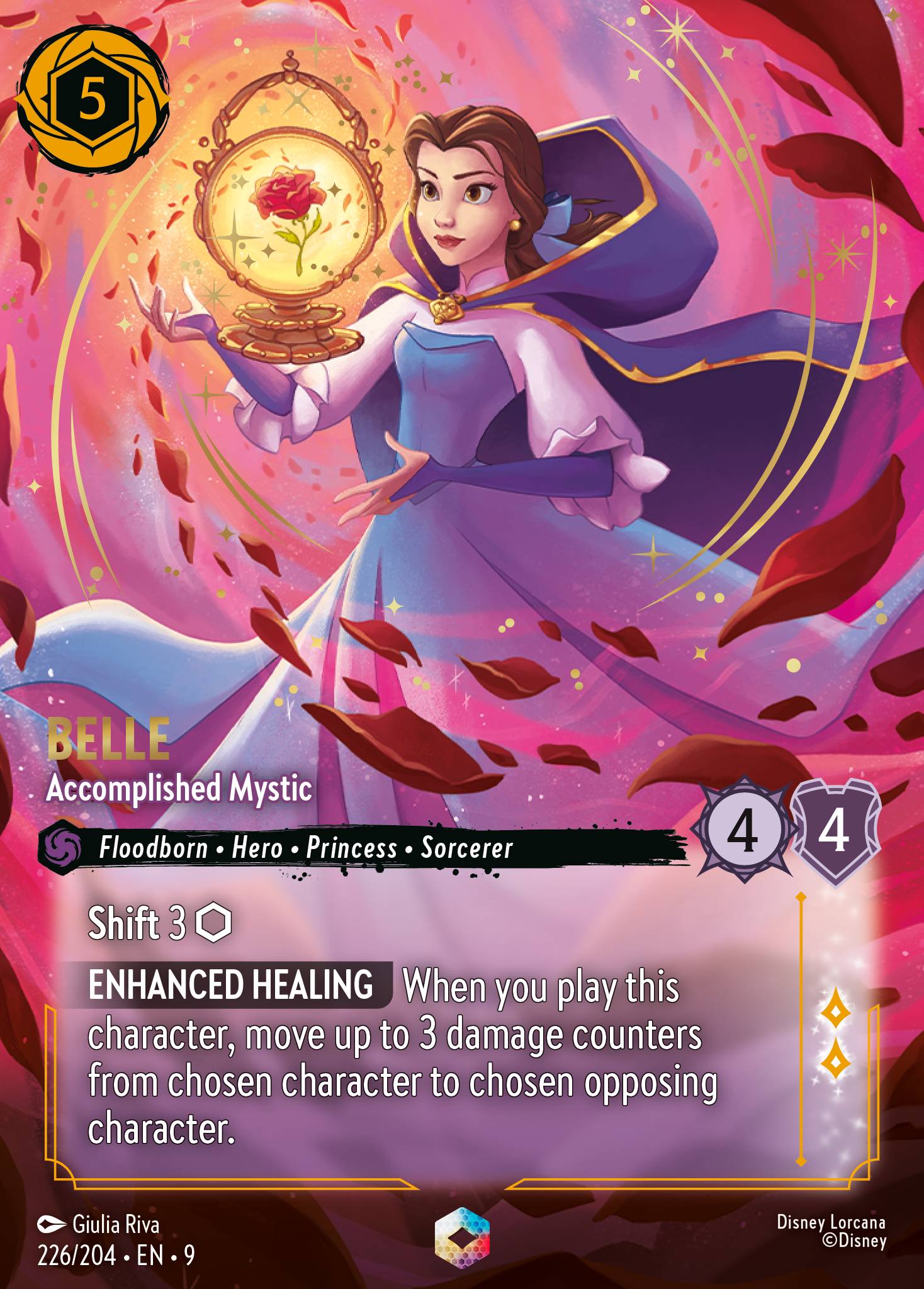 Belle — Accomplished Mystic Disney Lorcana card