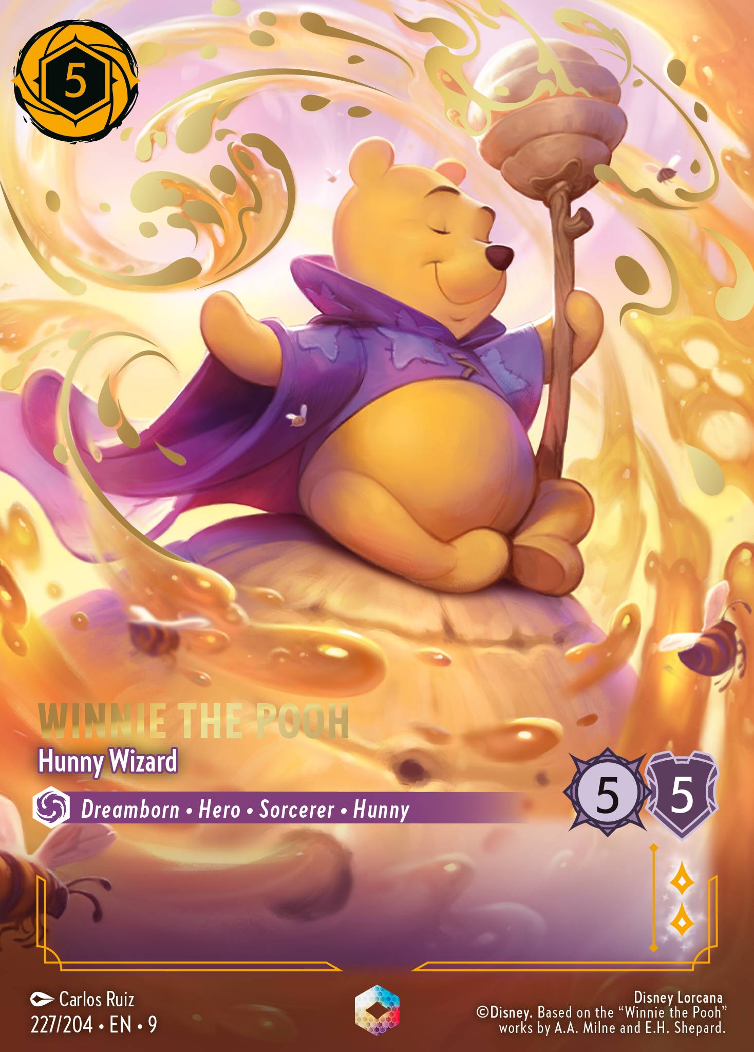 Winnie the Pooh — Hunny Wizard Disney Lorcana card