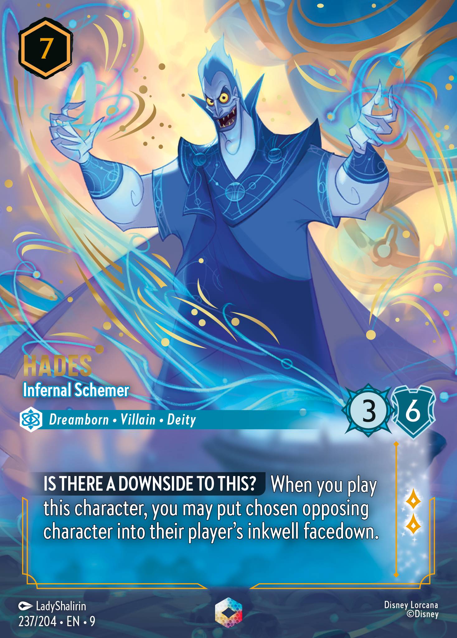 Hades — Infernal Schemer Disney Lorcana card
