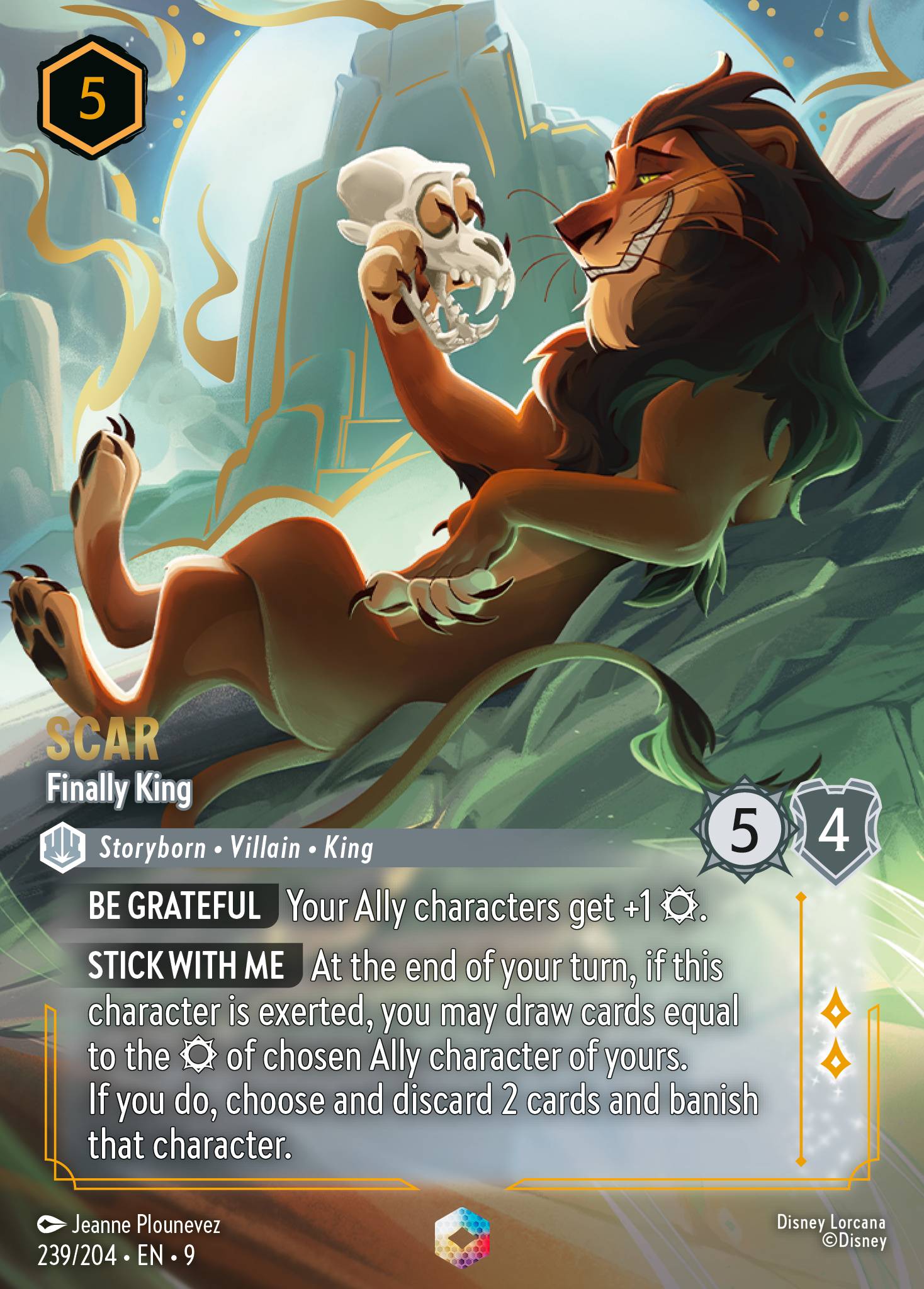 Scar — Finally King Disney Lorcana card