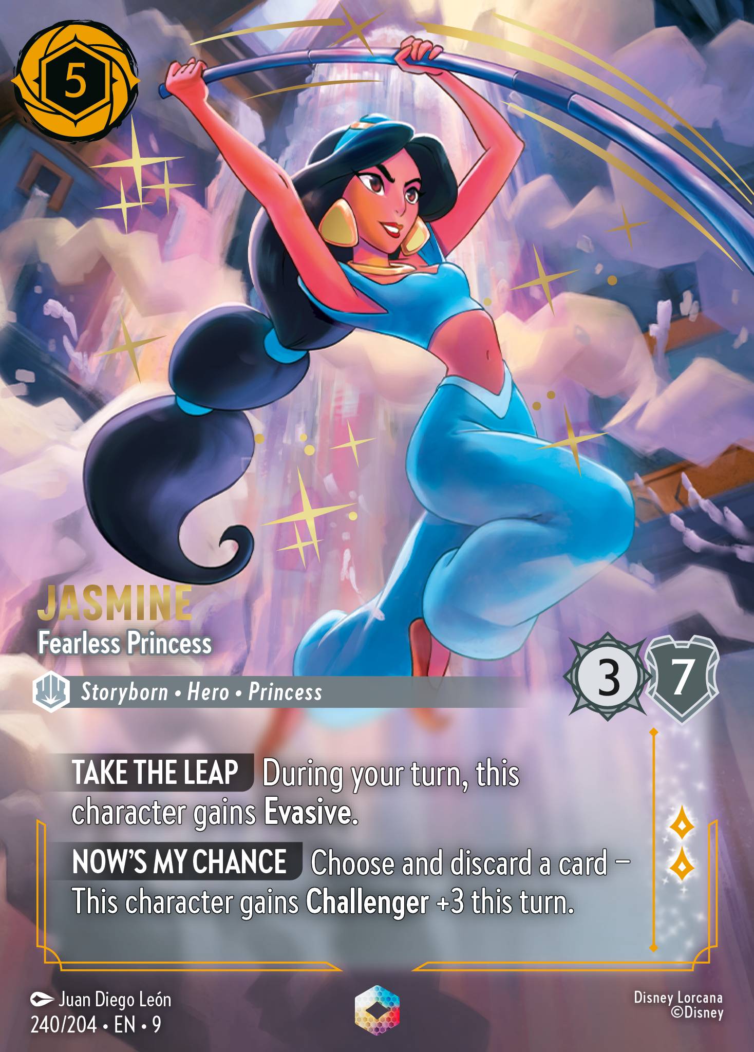 Jasmine — Fearless Princess Disney Lorcana card