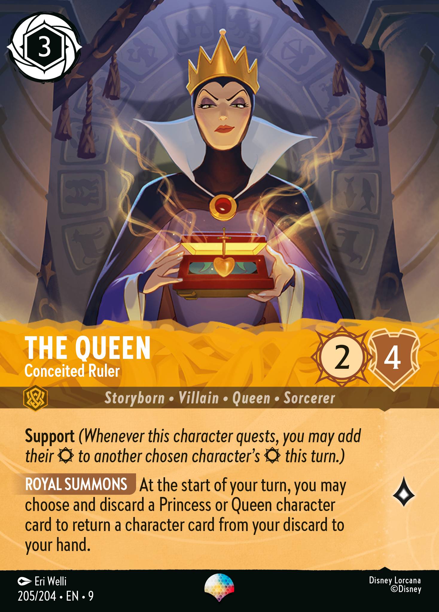 The Queen — Conceited Ruler Disney Lorcana card