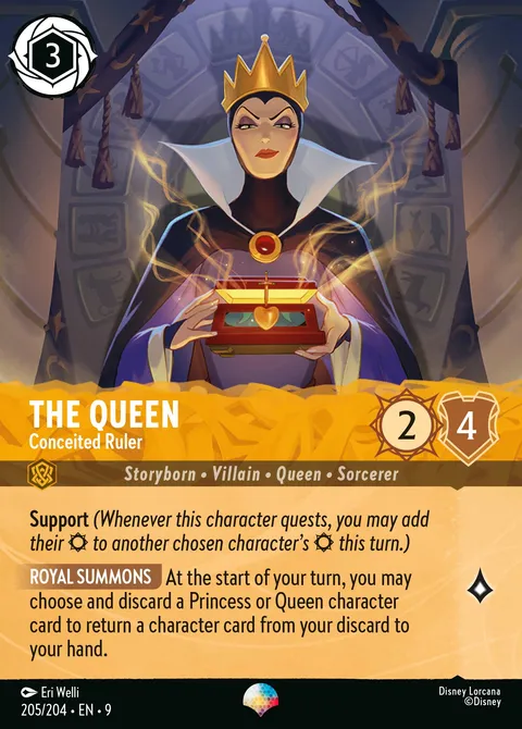 The Queen — Conceited Ruler Disney Lorcana card