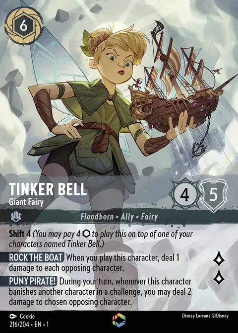 Tinker Bell — Giant Fairy Disney Lorcana card