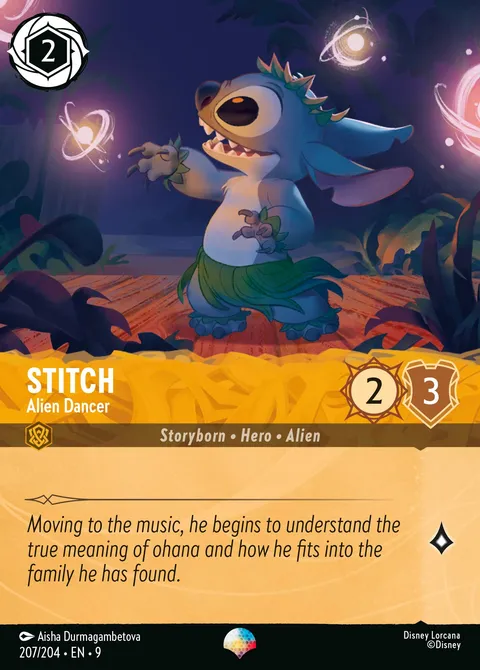 Stitch — Alien Dancer Disney Lorcana card