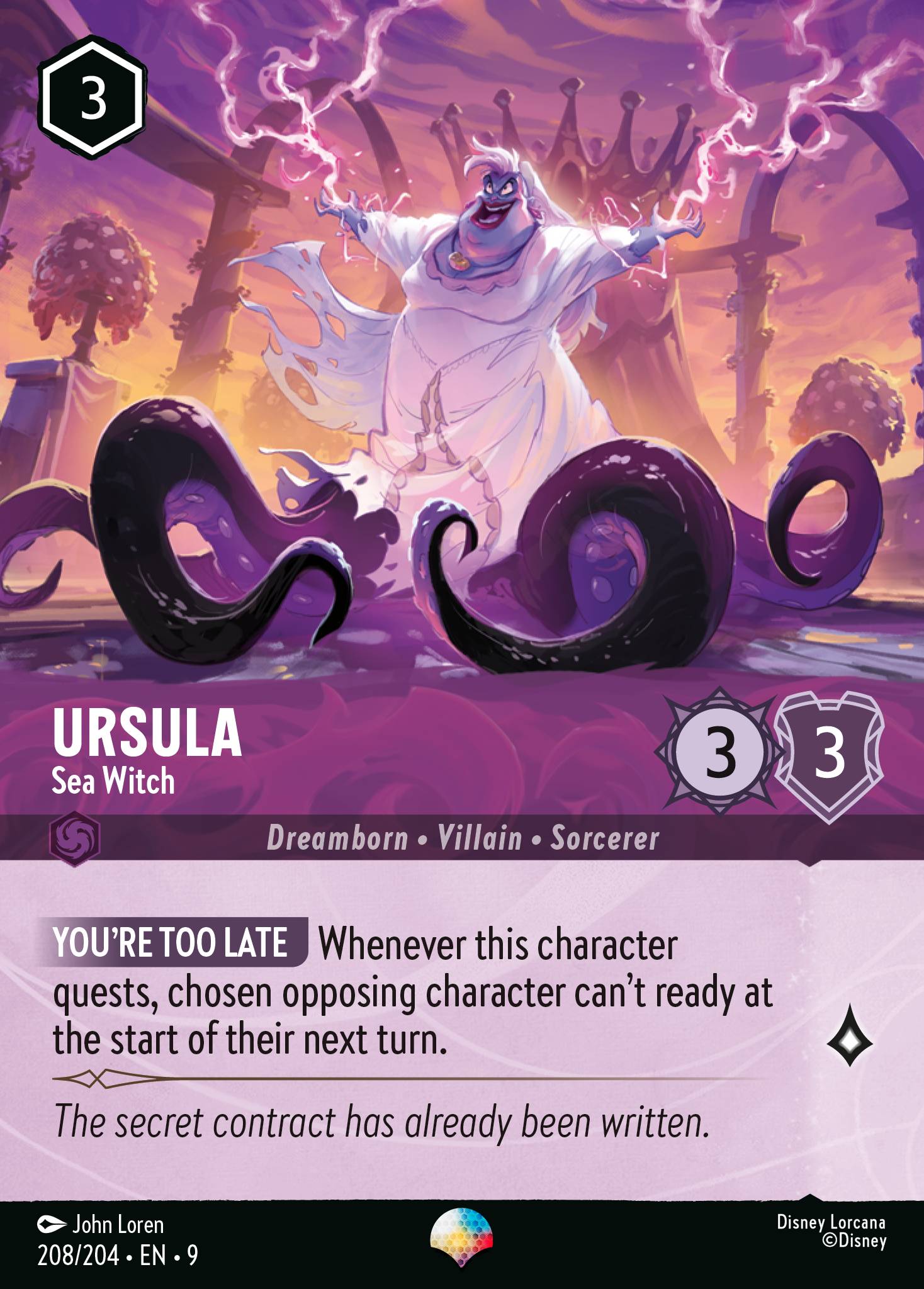 Ursula — Sea Witch Disney Lorcana card