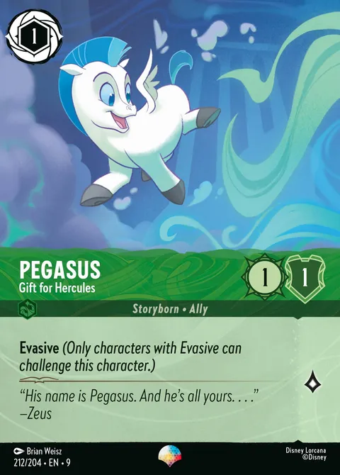 Pegasus — Gift for Hercules Disney Lorcana card