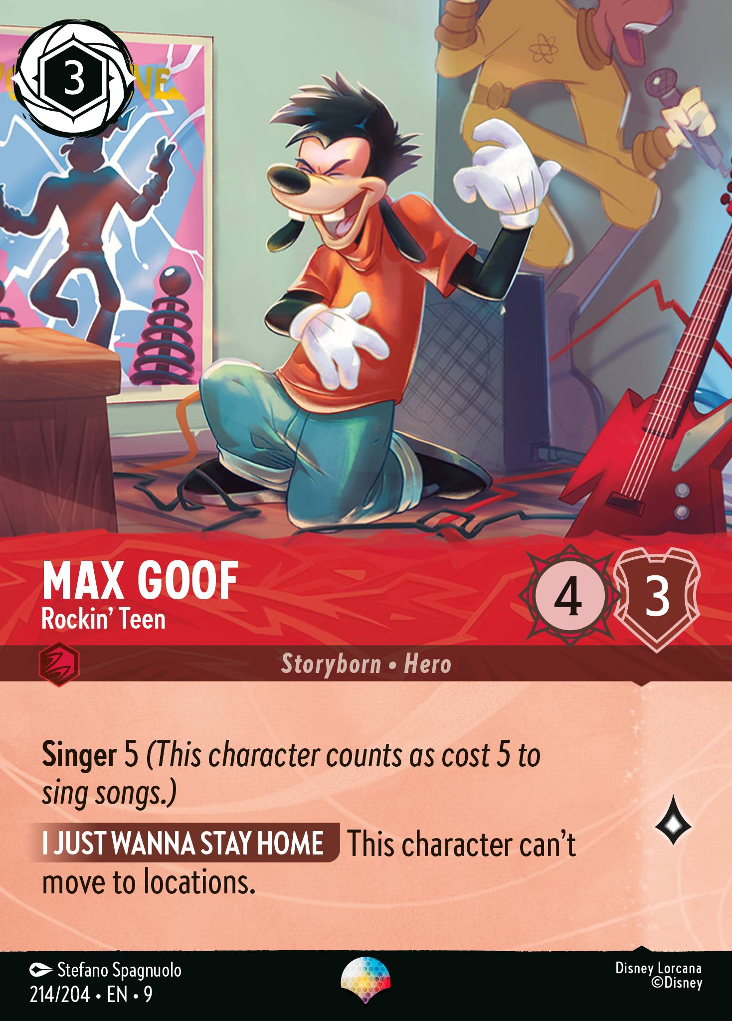 Max Goof — Rockin' Teen Disney Lorcana card