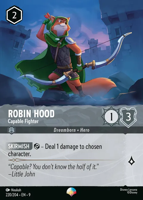 Robin Hood — Capable Fighter Disney Lorcana card