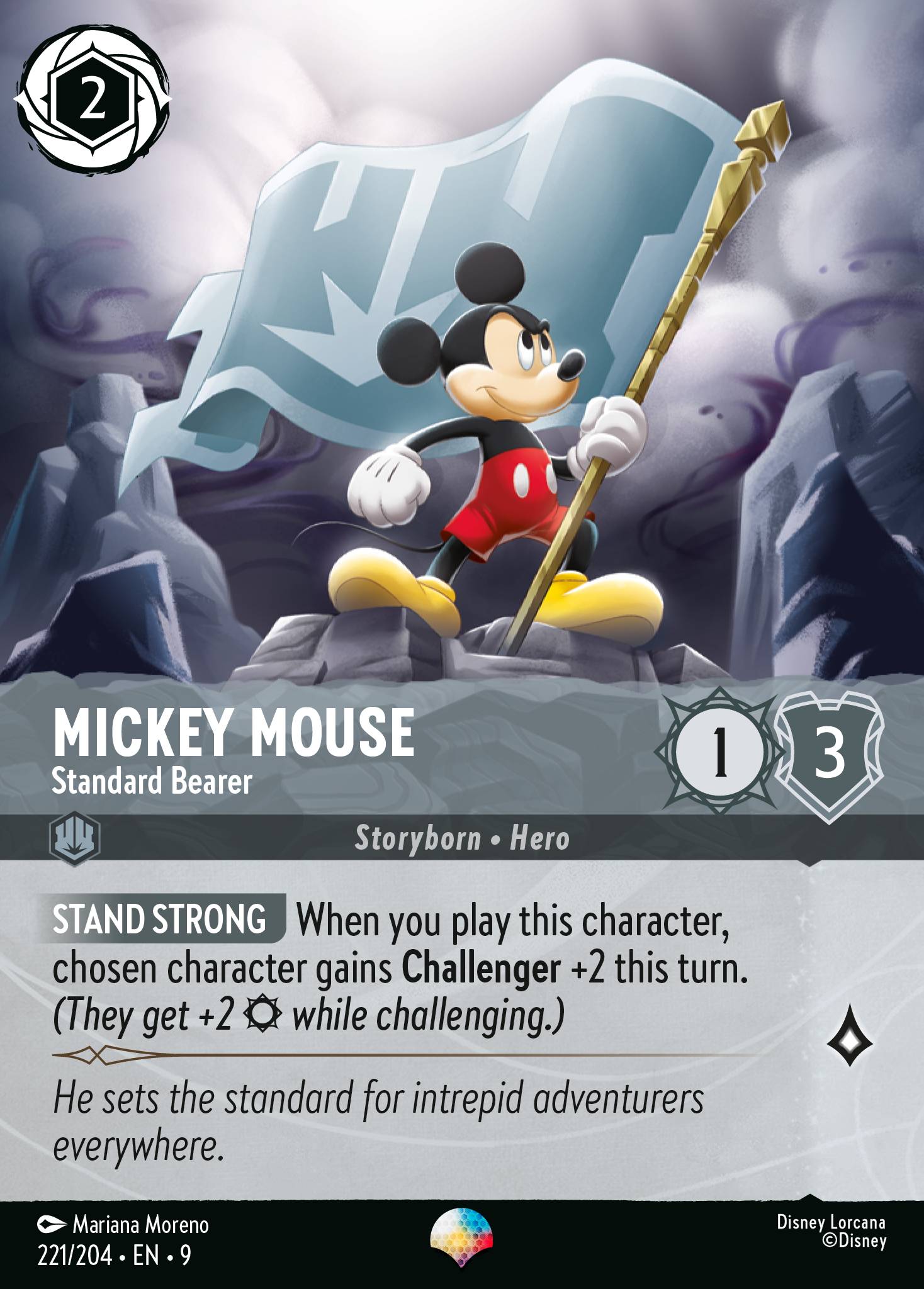 Mickey Mouse — Standard Bearer Disney Lorcana card
