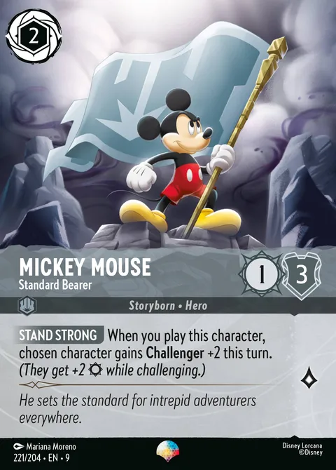 Mickey Mouse — Standard Bearer Disney Lorcana card