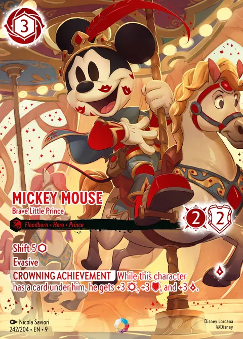 Mickey Mouse — Brave Little Prince Disney Lorcana card
