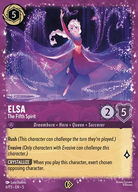 Elsa — The Fifth Spirit Disney Lorcana card
