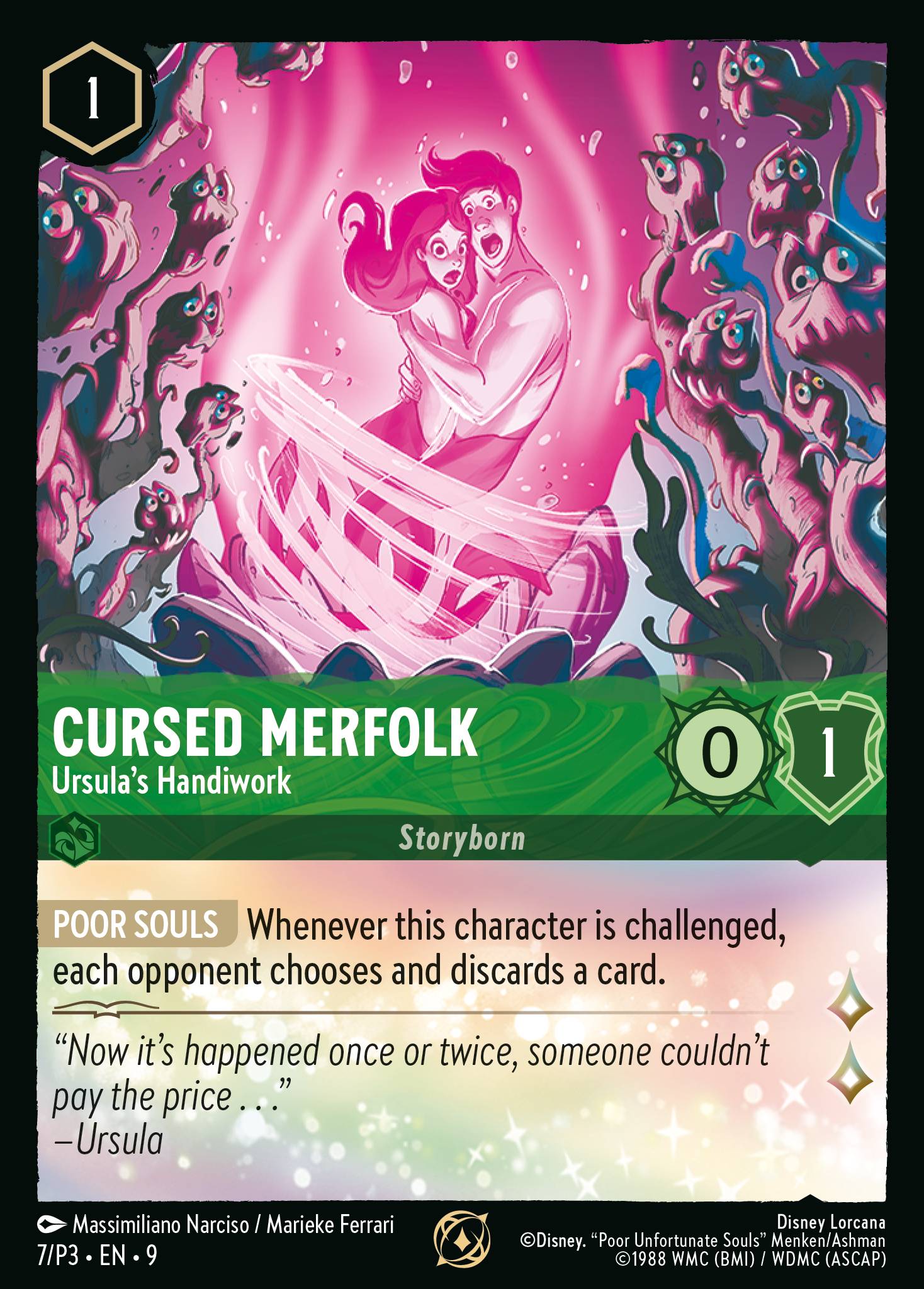 Cursed Merfolk — Ursula's Handiwork Disney Lorcana card