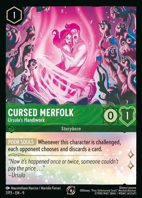 Cursed Merfolk — Ursula's Handiwork Disney Lorcana card