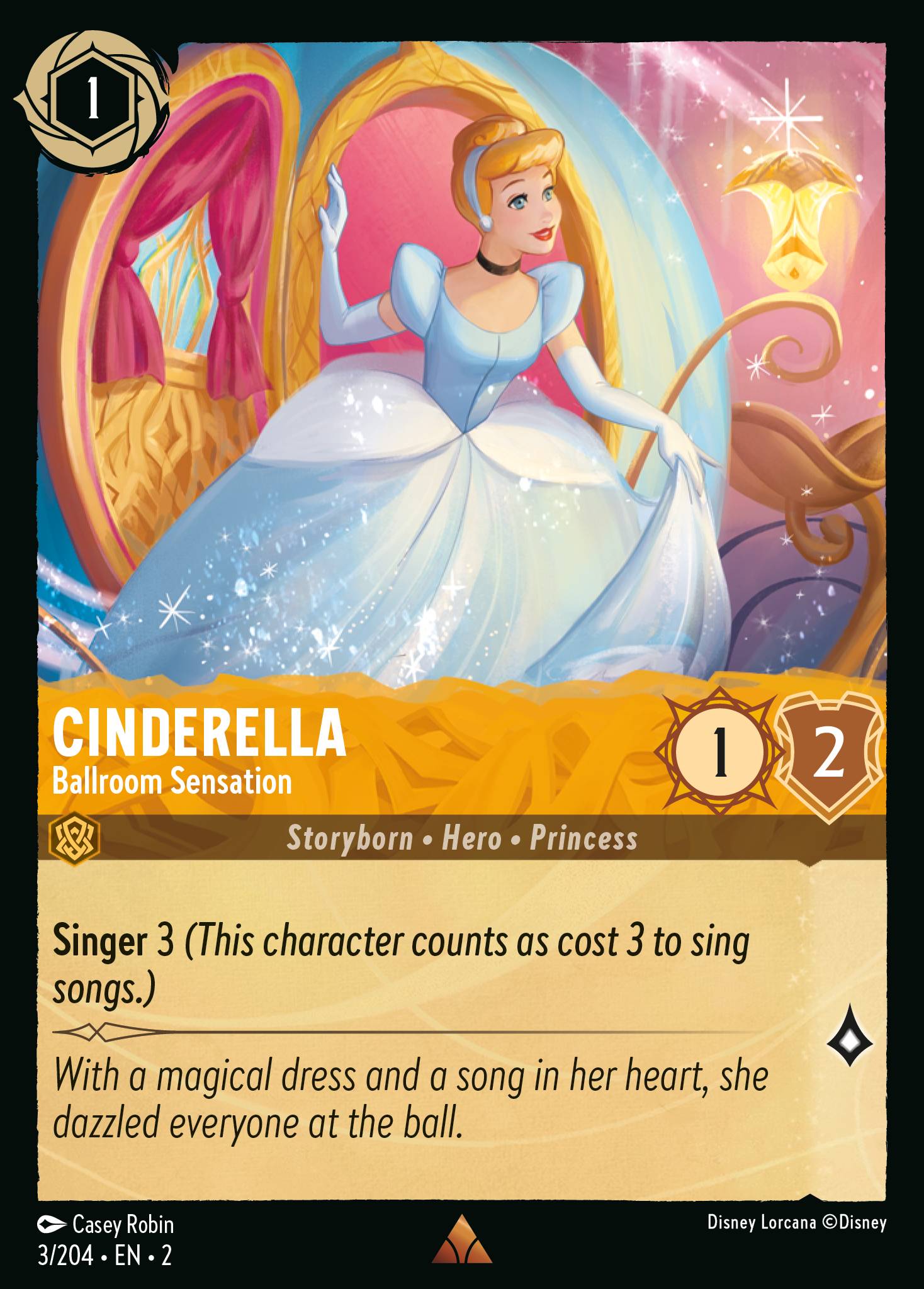 Cinderella — Ballroom Sensation Disney Lorcana card