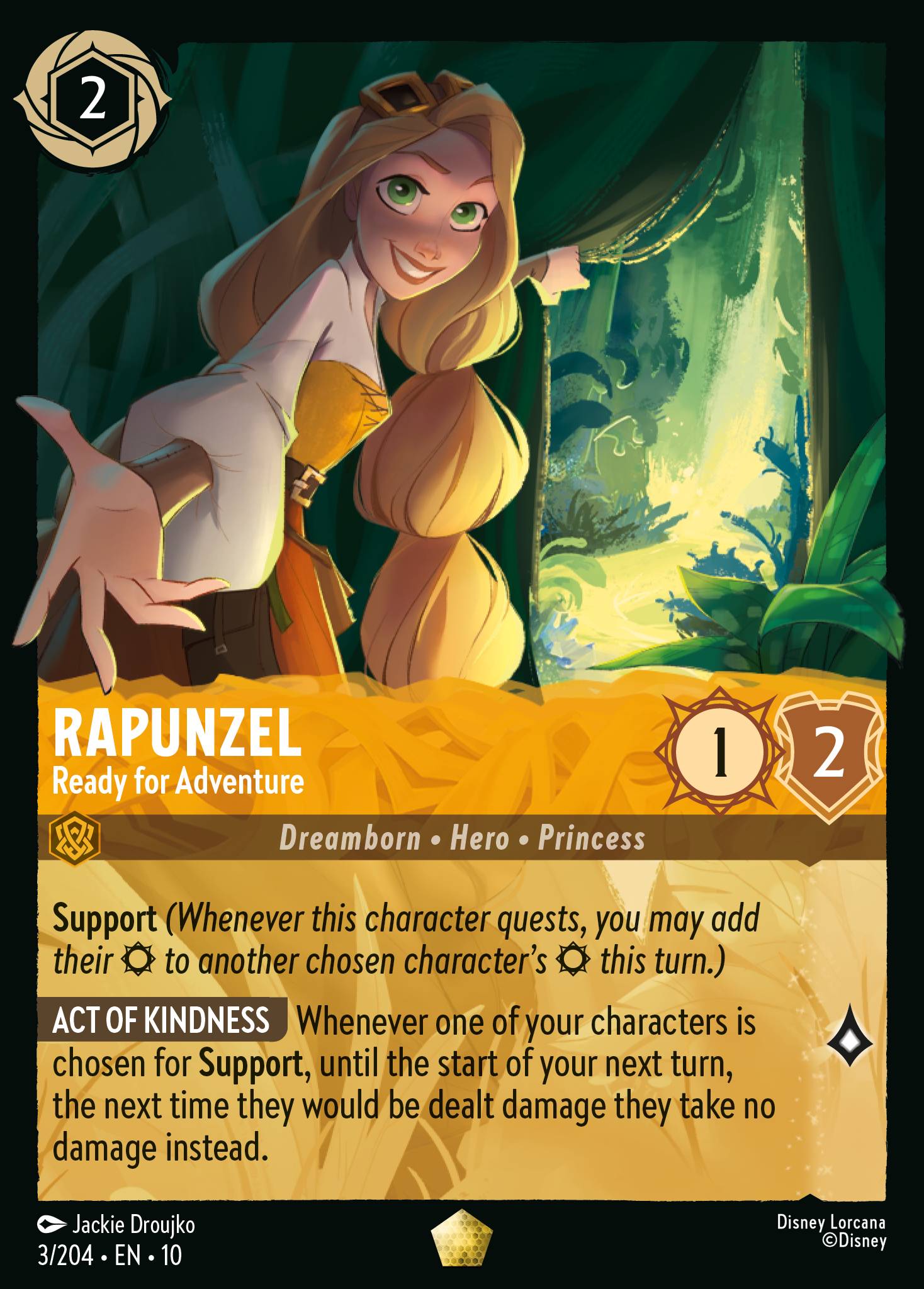Rapunzel — Ready for Adventure Disney Lorcana card