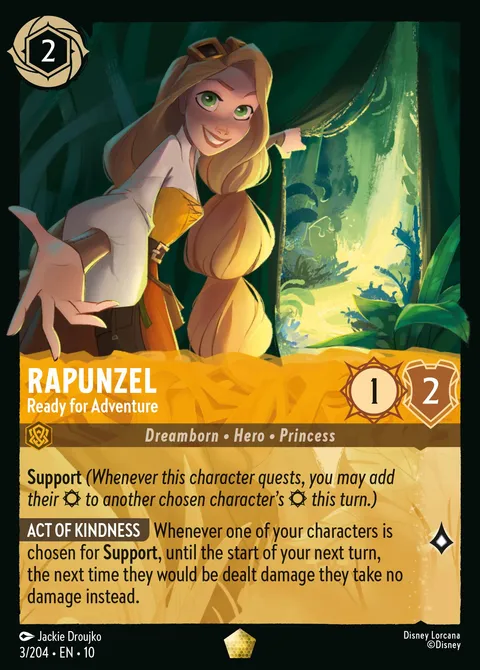 Rapunzel — Ready for Adventure Disney Lorcana card