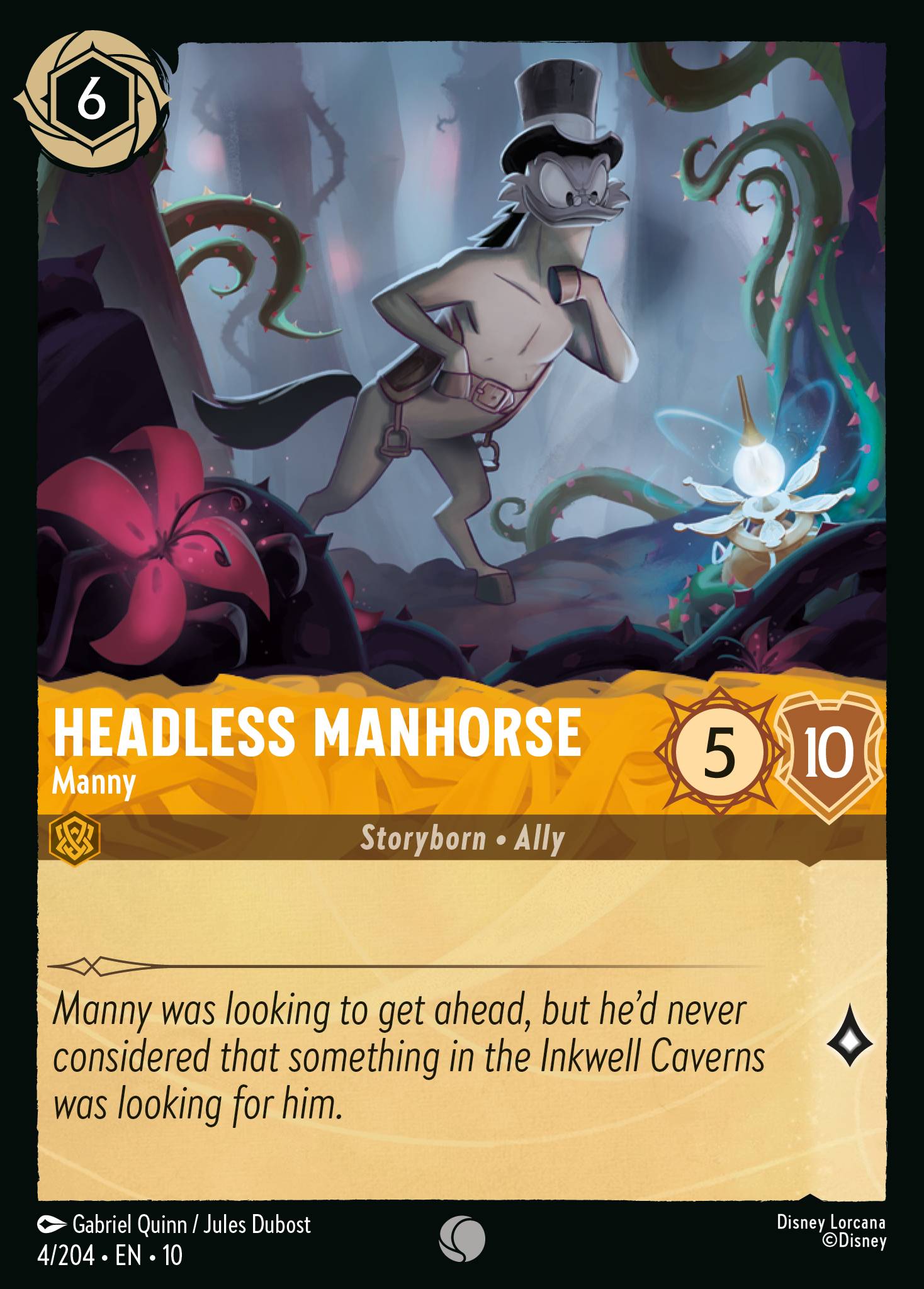 Headless Manhorse — Manny Disney Lorcana card