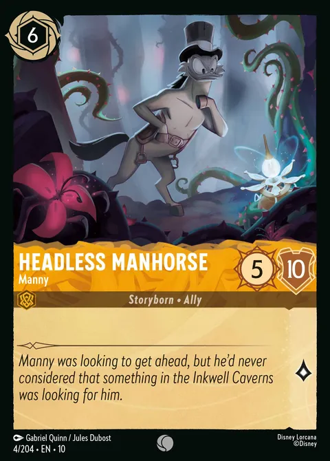 Headless Manhorse — Manny Disney Lorcana card