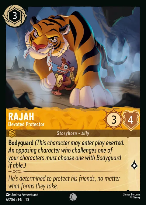 Rajah — Devoted Protector Disney Lorcana card