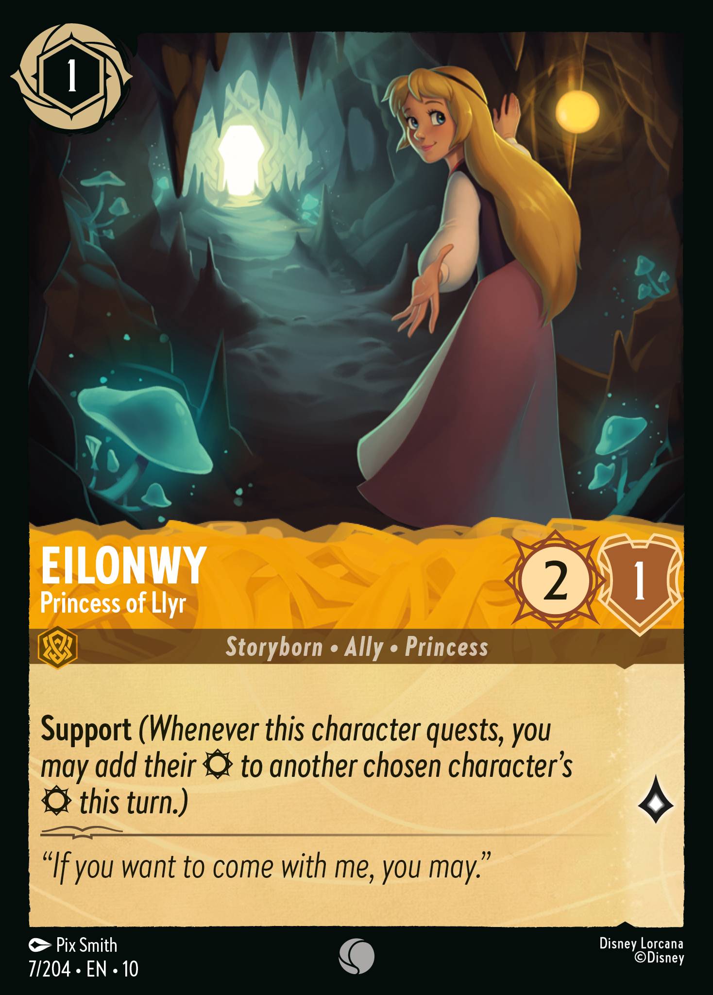 Eilonwy — Princess of Llyr Disney Lorcana card
