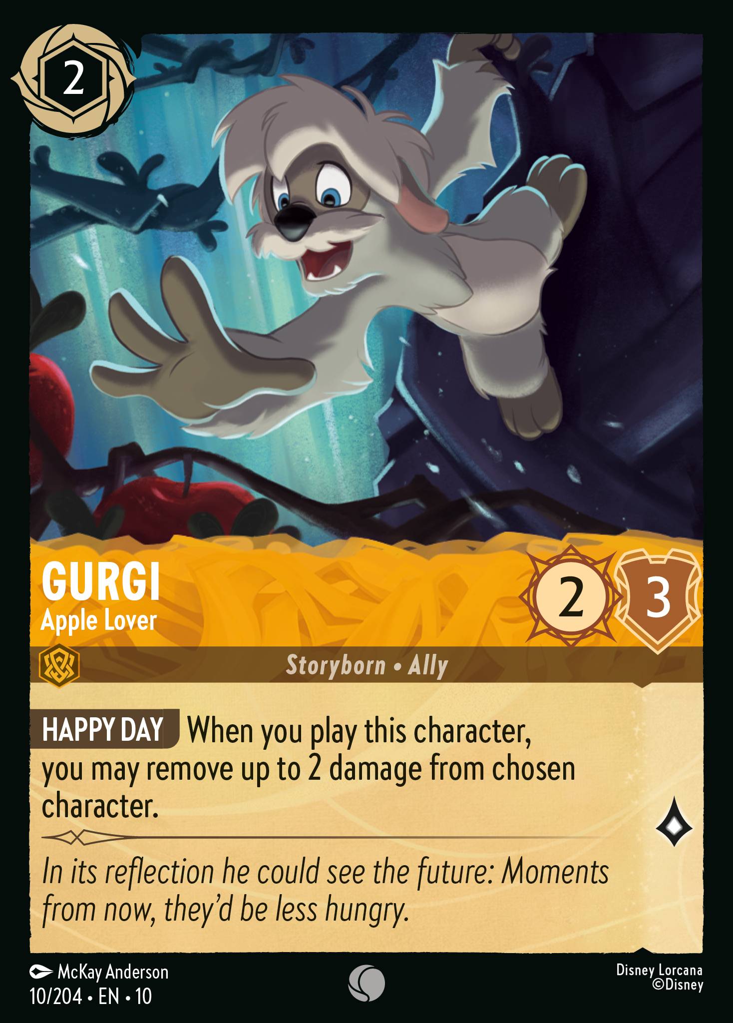 Gurgi — Apple Lover Disney Lorcana card