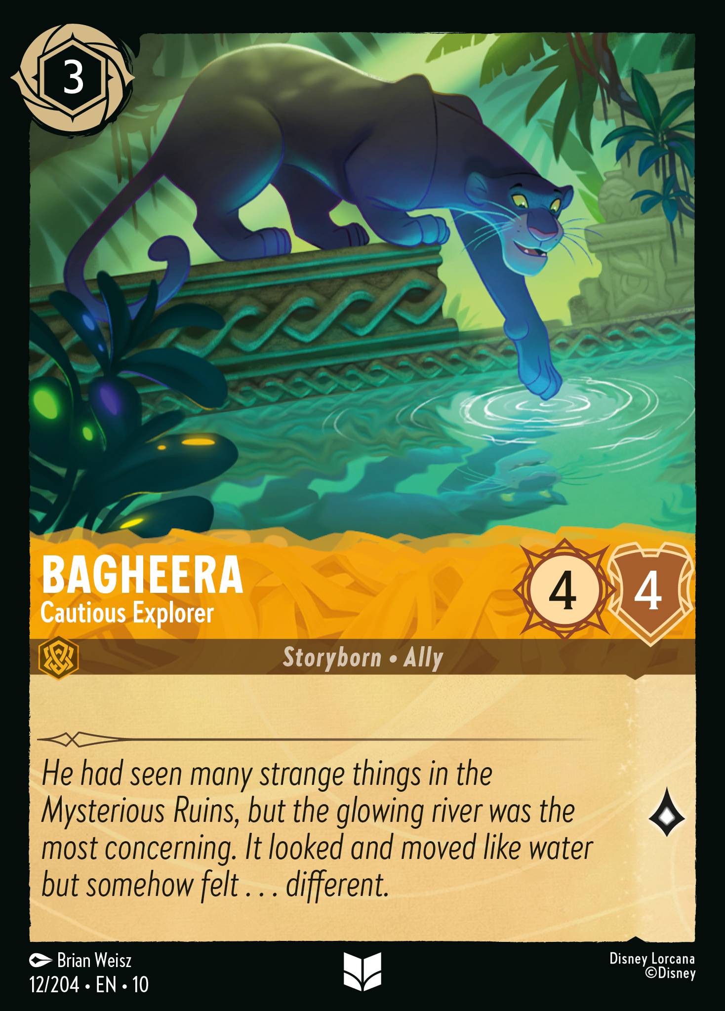 Bagheera — Cautious Explorer Disney Lorcana card