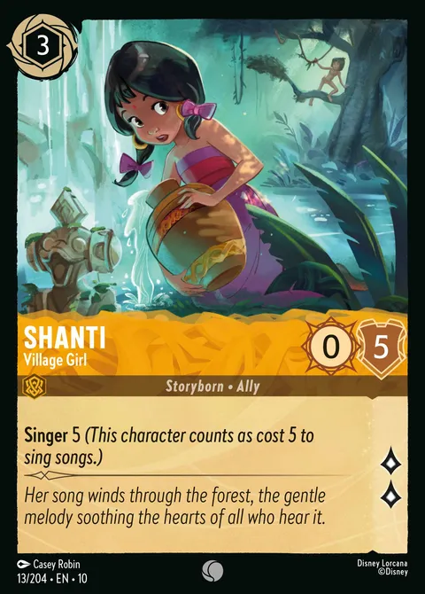 Shanti — Village Girl Disney Lorcana card