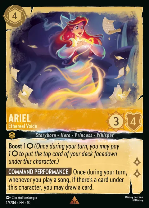 Ariel — Ethereal Voice Disney Lorcana card