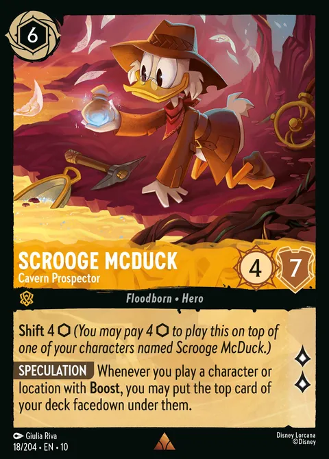 Scrooge McDuck — Cavern Prospector Disney Lorcana card