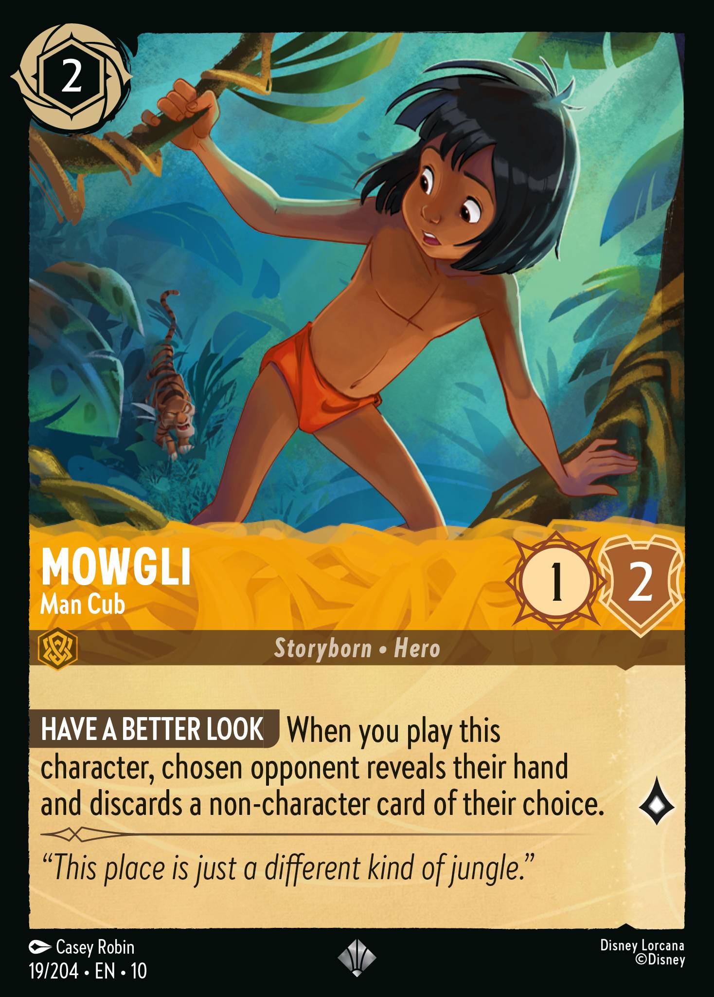 Mowgli — Man Cub Disney Lorcana card