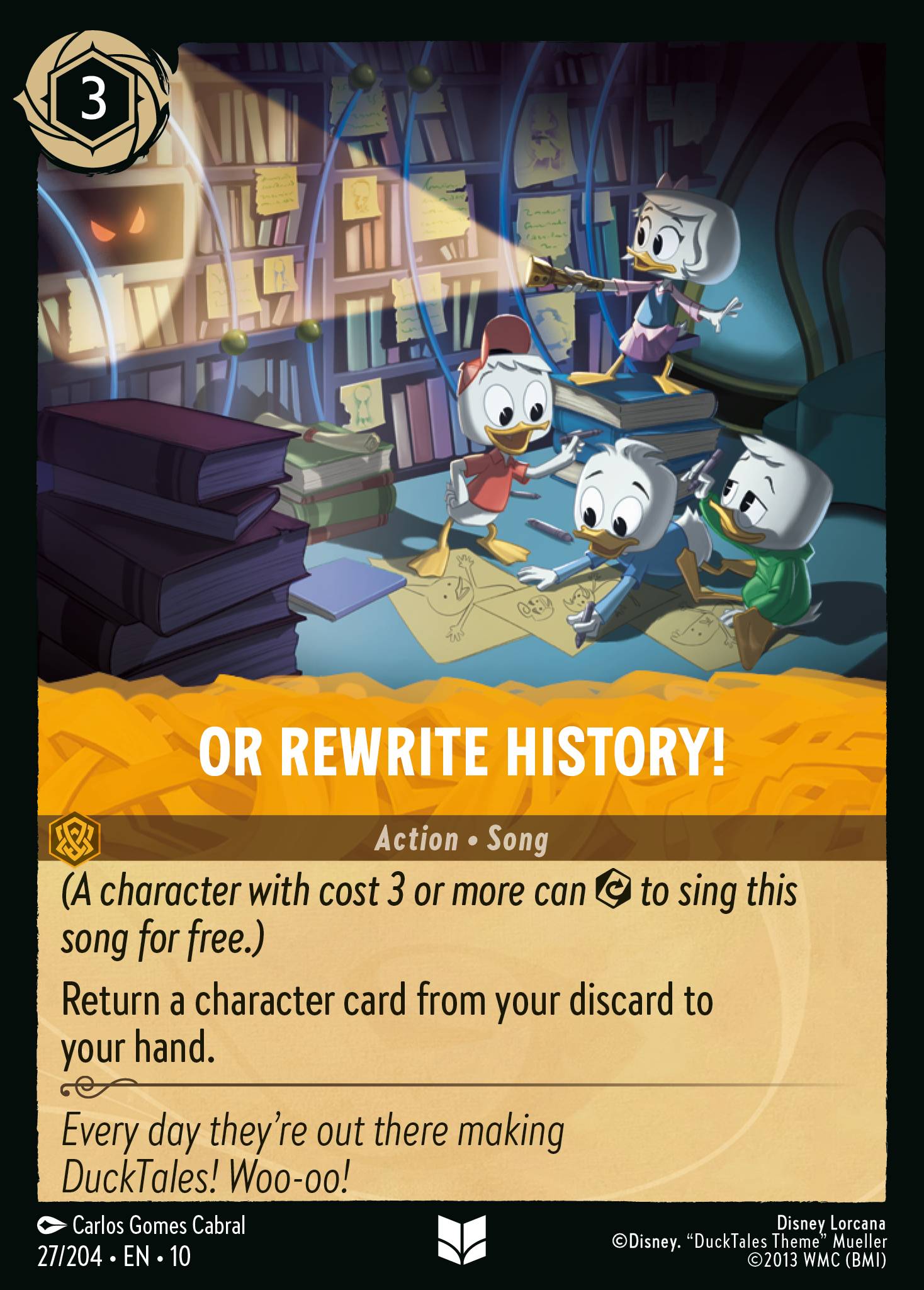 Or Rewrite History! Disney Lorcana card