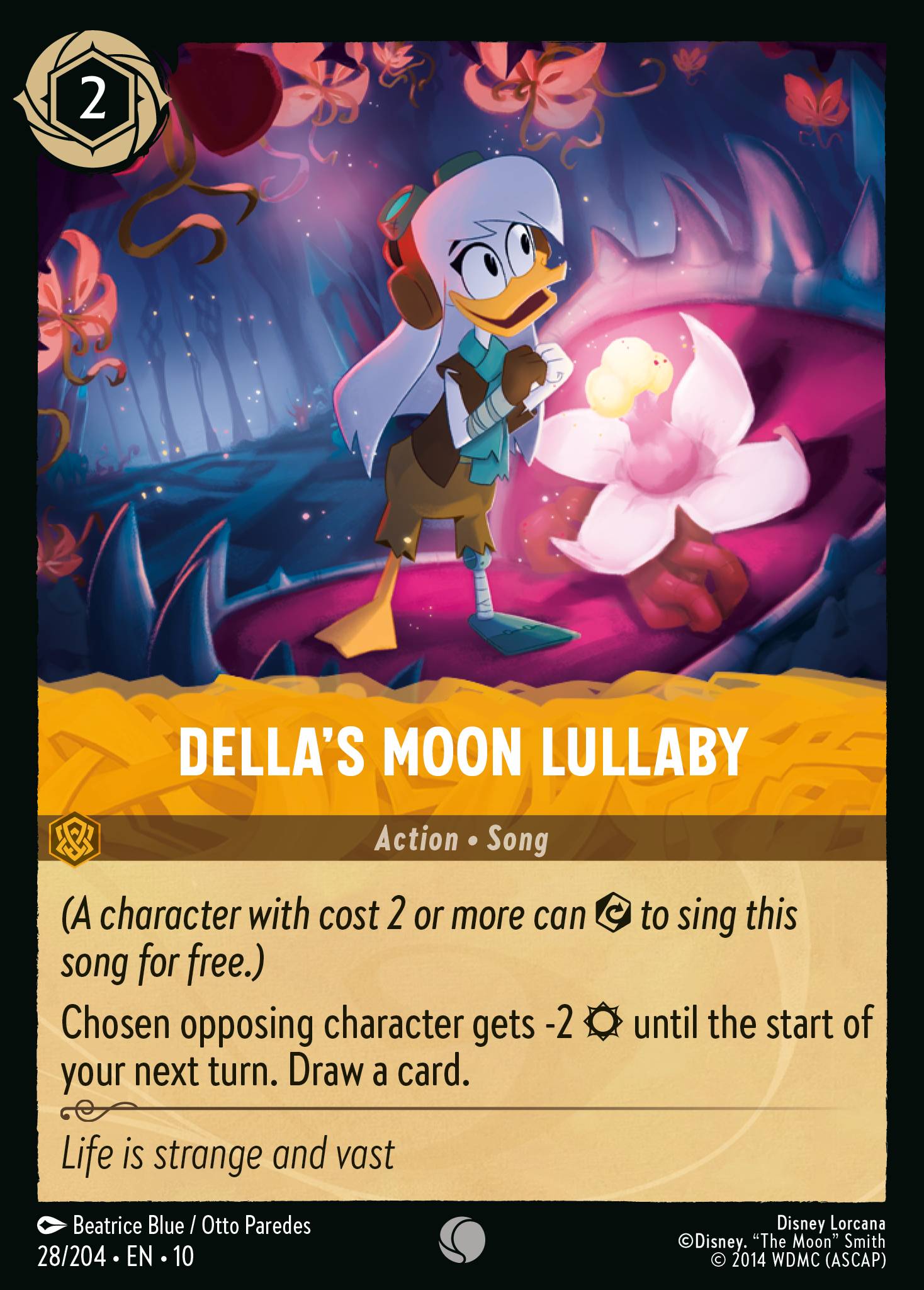 Della's Moon Lullaby Disney Lorcana card