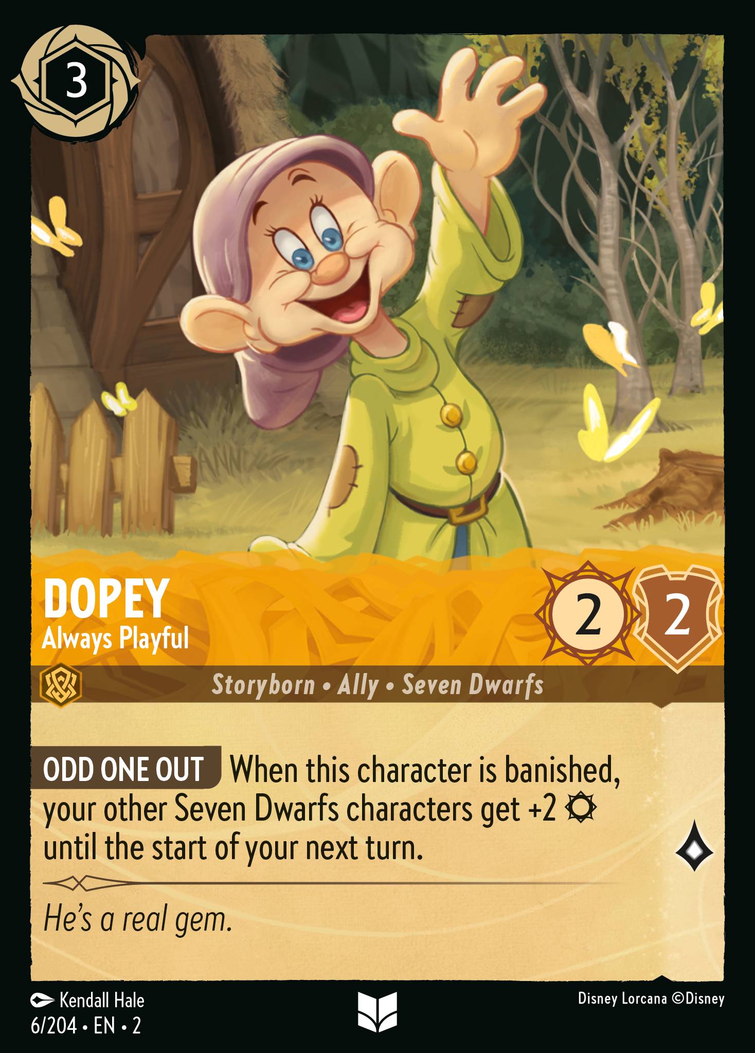 Dopey — Always Playful Disney Lorcana card