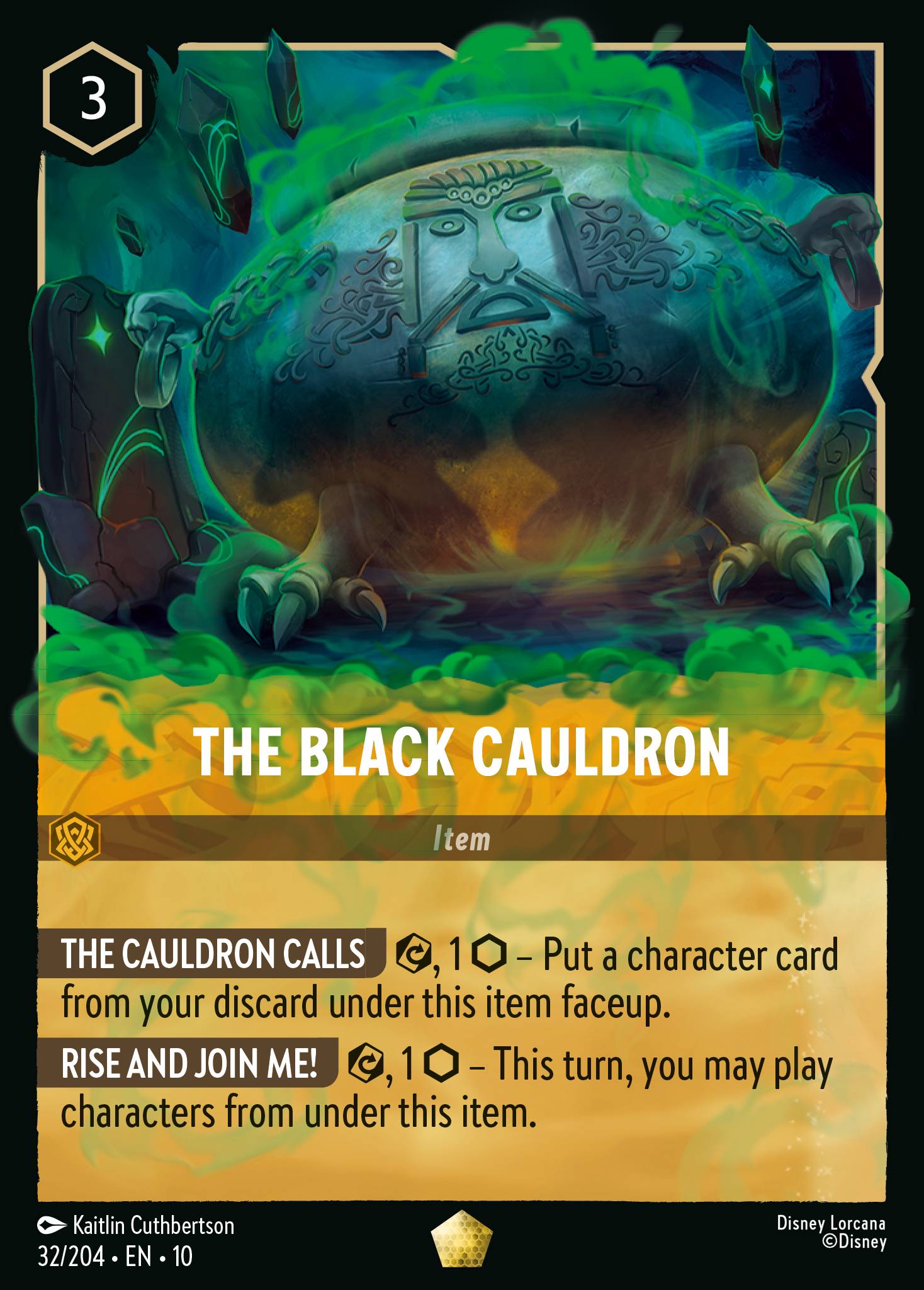 The Black Cauldron Disney Lorcana card