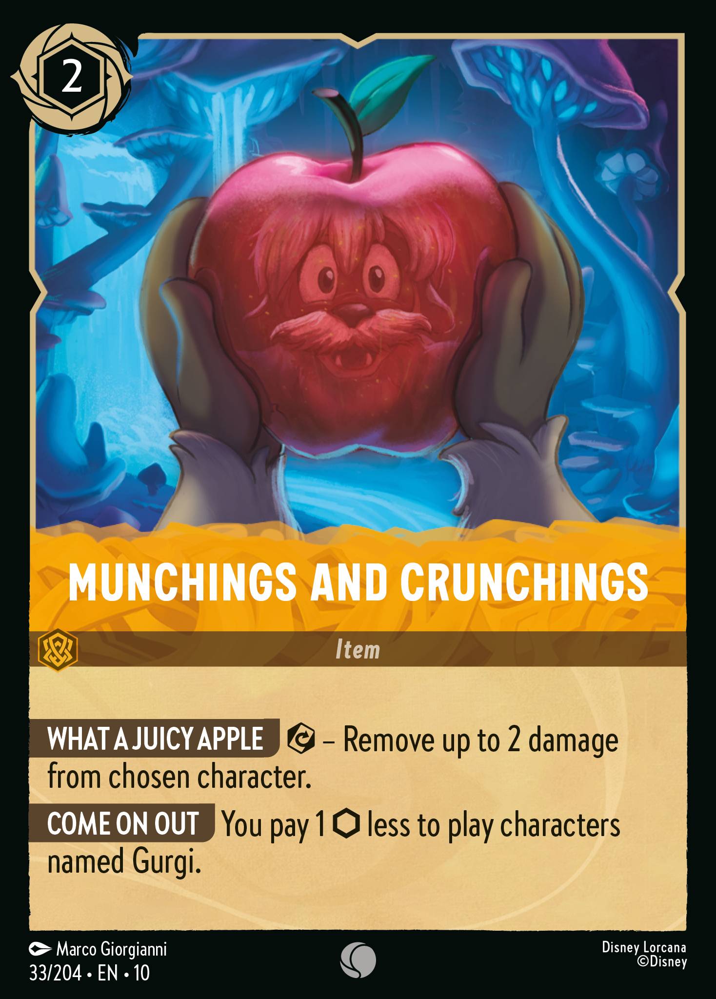 Munchings and Crunchings Disney Lorcana card