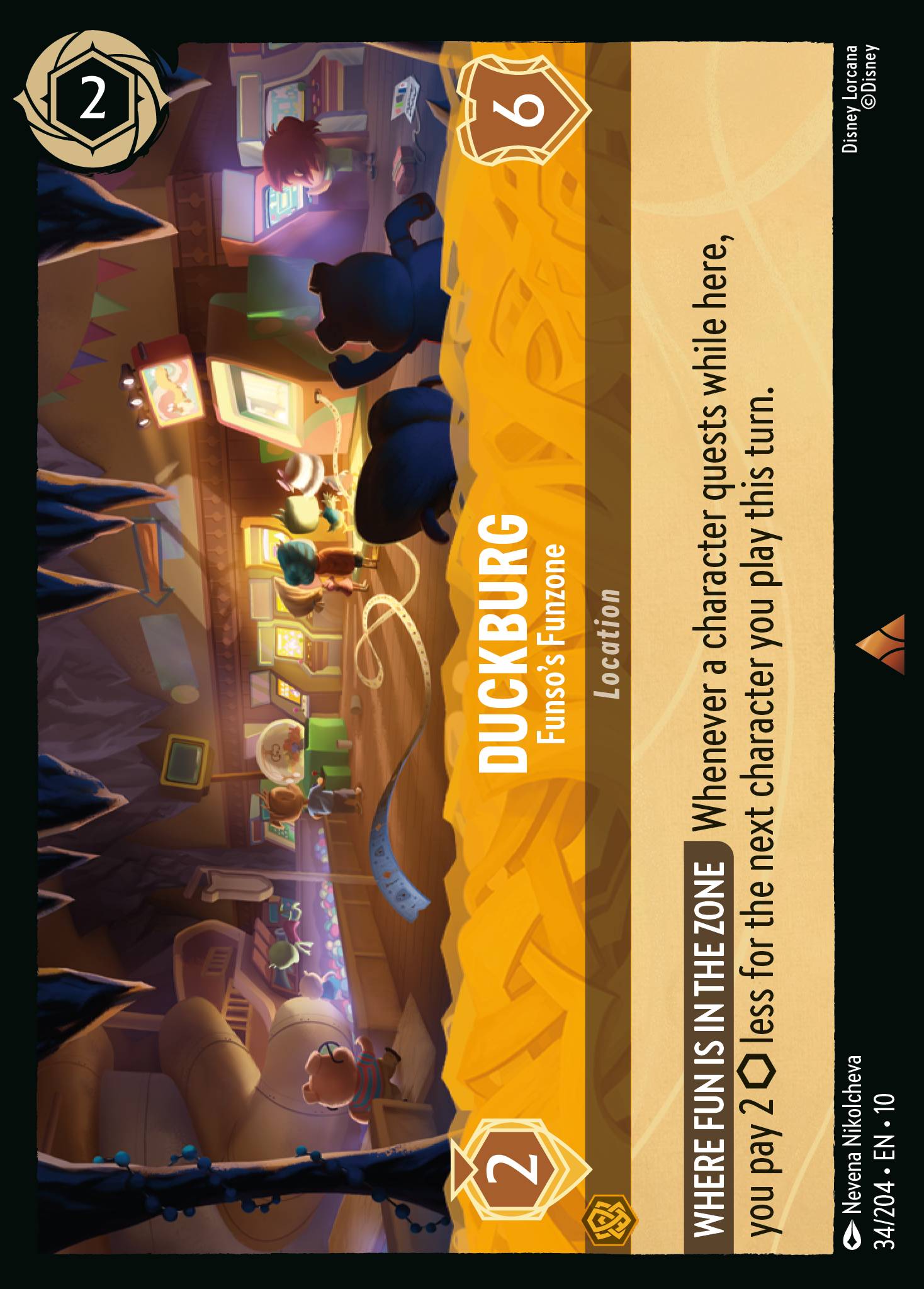 Duckburg — Funso’s Funzone Disney Lorcana card