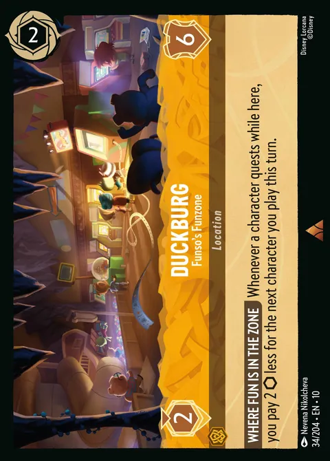 Duckburg — Funso’s Funzone Disney Lorcana card