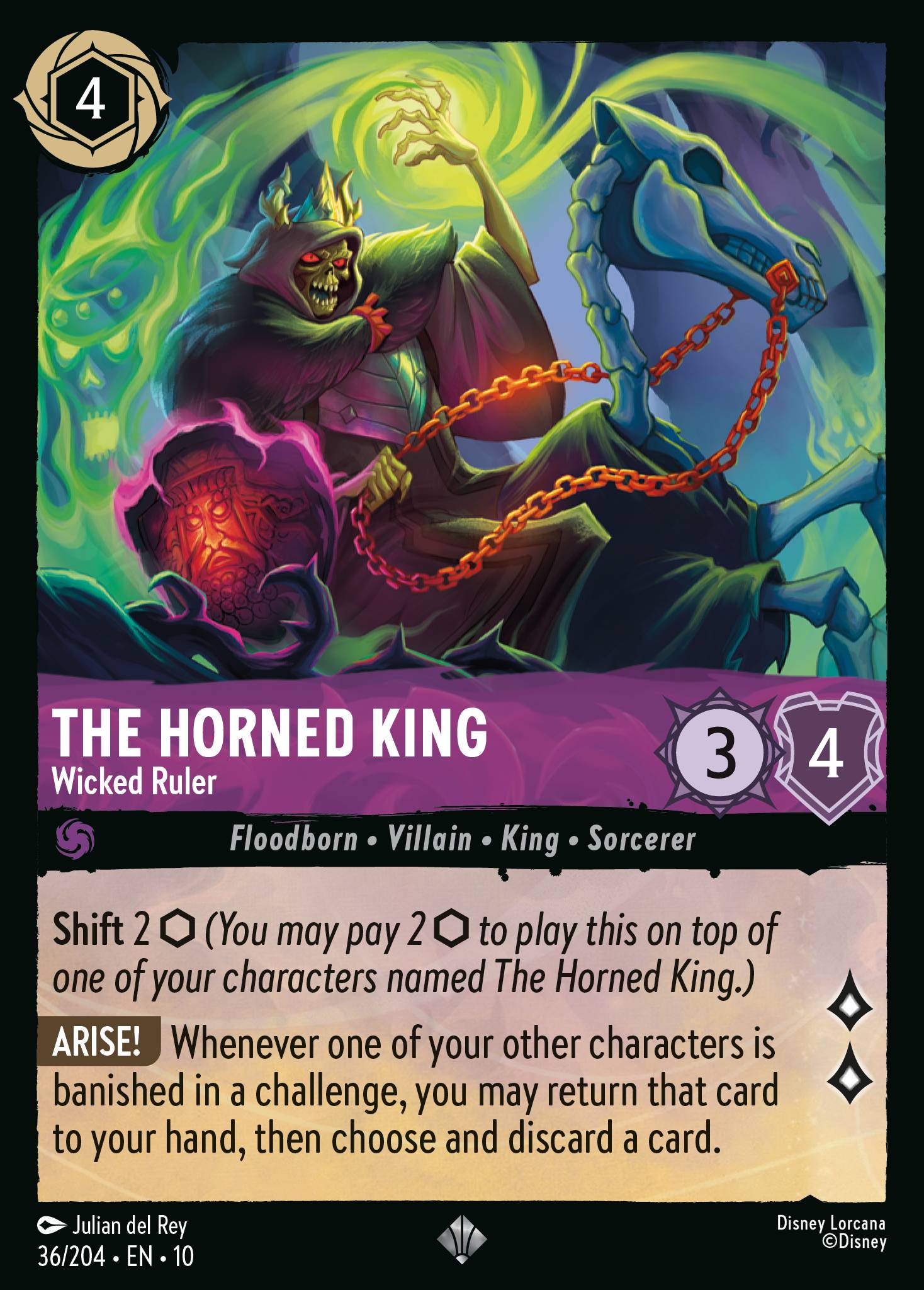 The Horned King — Wicked Ruler Disney Lorcana card