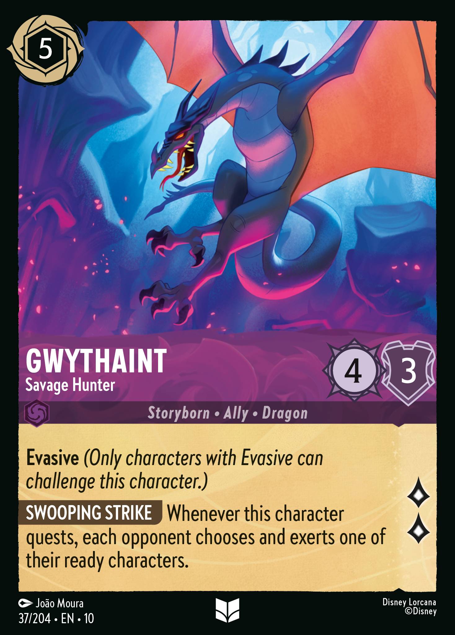 Gwythaint — Savage Hunter Disney Lorcana card