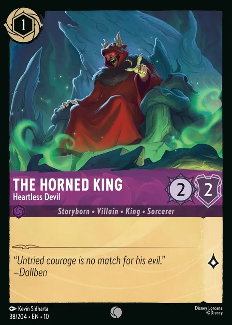 The Horned King — Heartless Devil Disney Lorcana card