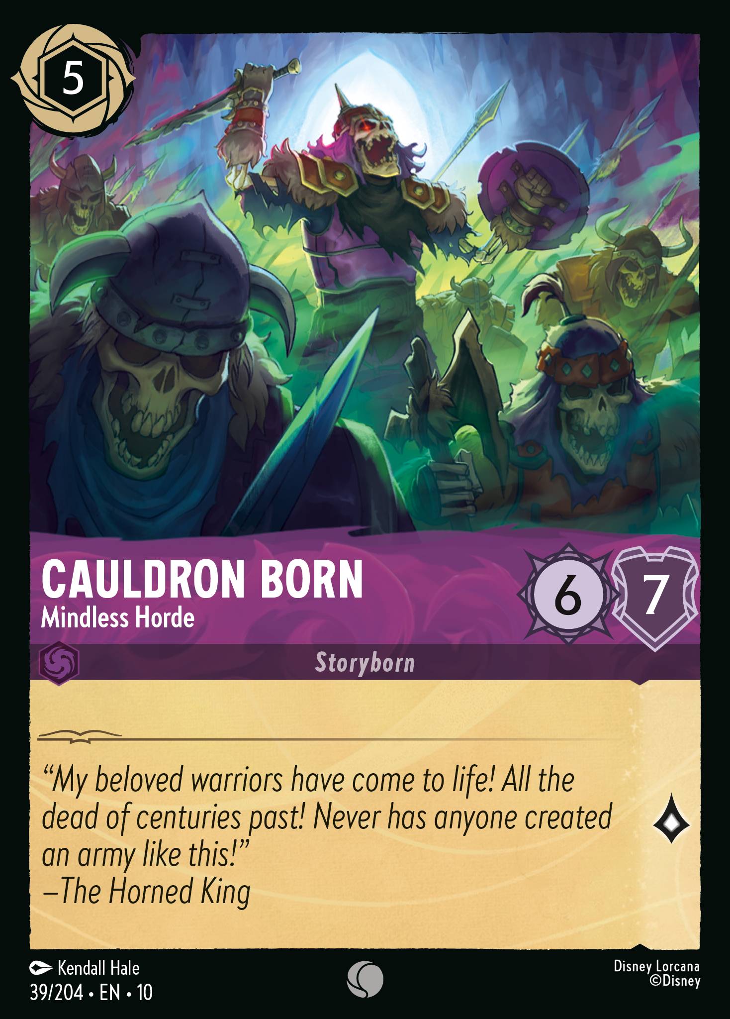 Cauldron Born — Mindless Horde Disney Lorcana card