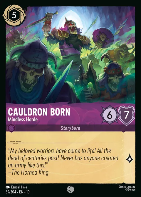Cauldron Born — Mindless Horde Disney Lorcana card