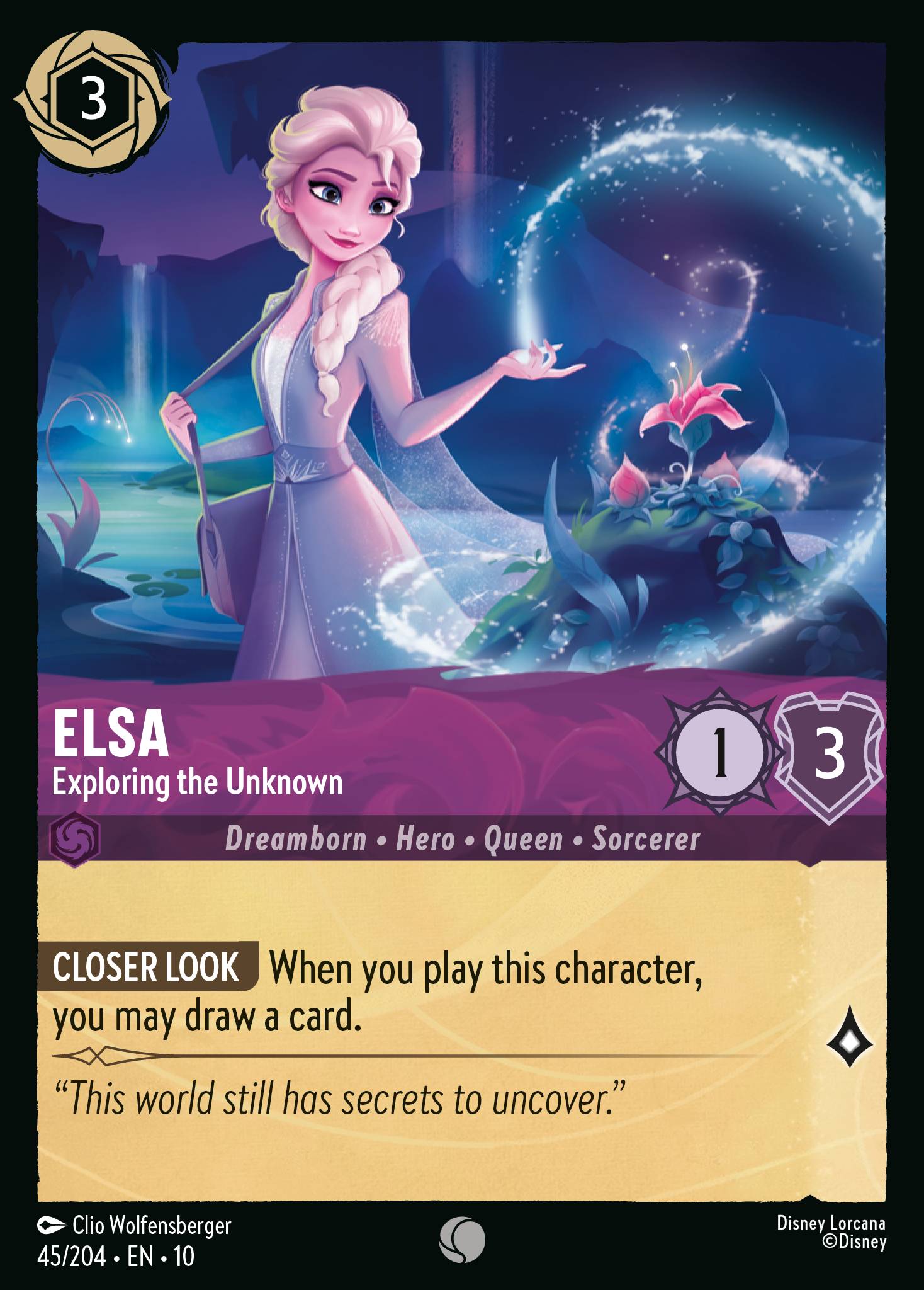 Elsa — Exploring the Unknown Disney Lorcana card